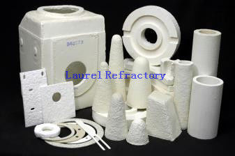 Hihgh Temperature Insulation Small Furnaces Ceramic Fiber Refractory Vacuum Formed Shapes , Foundry Riser Sleeves